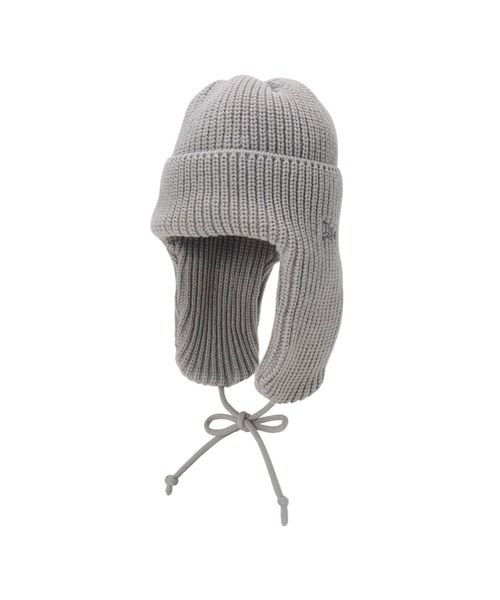 NEW ERA(ニューエラ)の「ニューエラ ニット帽トラッパー 保温 防寒(ニットキャップ/ビーニー・メンズ・ブラック/ホワイト/ネイビー/ライトグレー・FREE)」の16枚目の写真