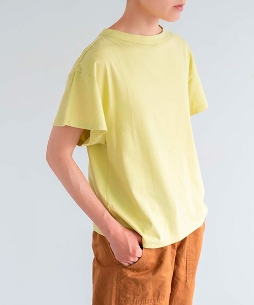 HAU(ハウ)の「スリーブトップス daily 2(Tシャツ/カットソー・レディース・ブラック/ホワイト/ブルー/イエロー系/ラベンダー/チャコールグレー・MEDIUM)」の6枚目の写真