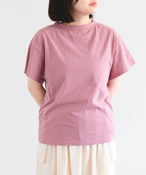HAU(ハウ)の「スリーブトップス daily 2(Tシャツ/カットソー・レディース・ブラック/ホワイト/ブルー/イエロー系/ラベンダー/チャコールグレー・MEDIUM)」の22枚目の写真
