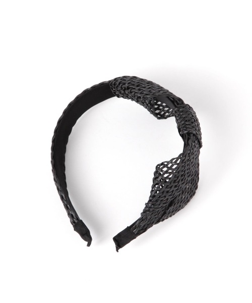 LAKOLE(ラコレ)の「ラタンリボンカチューシャ / 135388(カチューシャ・レディース・ブラック/ナチュラル・FREE)」の3枚目の写真