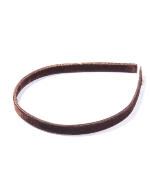 IRIS47(イリスフォーセブン)の「【IRIS 47】velvet headband/ベルベット ヘッドバンド(カチューシャ・レディース・ブラウン/ブラック系/ネイビー・FREE)」の2枚目の写真
