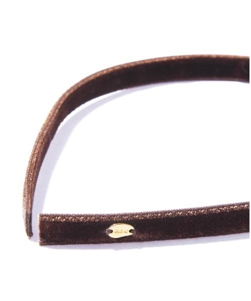 IRIS47(イリスフォーセブン)の「【IRIS 47】velvet headband/ベルベット ヘッドバンド(カチューシャ・レディース・ブラウン/ブラック系/ネイビー・FREE)」の12枚目の写真