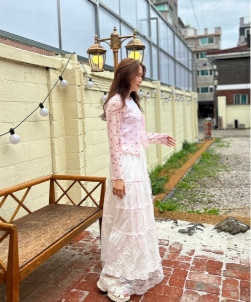 ipugo/イプゴ リボン柄 サマーカーディガン（カーディガン/ボレロ