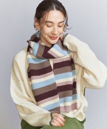 BEAUTY&YOUTH UNITED ARROWS | リブニット マルチボーダー マフラー(ストール/ショール)