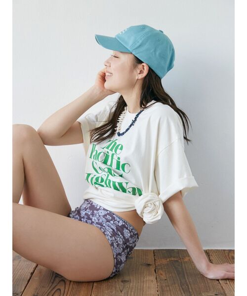Ungrid（アングリッド）の「ヴィンテージウォッシュロゴビッグTee（Tシャツ/カットソー・レディース・ネイビー/ブルー/オレンジ/グリーン/アイボリー・FREE）」の16枚目の写真