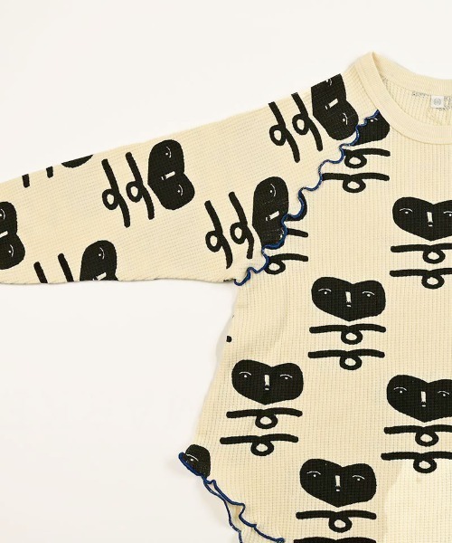 HOGAN RANCH WEAR（ホーガンランチウエア）の「ワッフルメローカットソー（Tシャツ/カットソー・キッズ・ライトブルー/オフホワイト/ラベンダー/ミント/グリーン/ピンク/ライトグレー・80/90/100/110/120/130/140/150）」の8枚目の写真