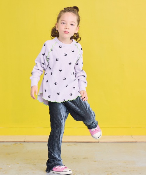 HOGAN RANCH WEAR（ホーガンランチウエア）の「ワッフルメローカットソー（Tシャツ/カットソー・キッズ・ライトブルー/オフホワイト/ラベンダー/ミント/グリーン/ピンク/ライトグレー・80/90/100/110/120/130/140/150）」の11枚目の写真