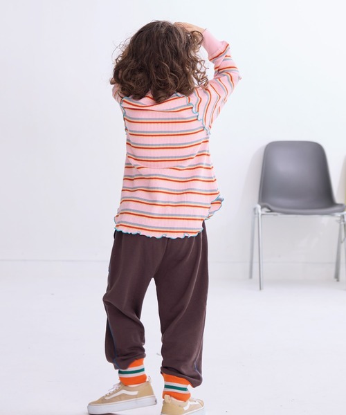 HOGAN RANCH WEAR（ホーガンランチウエア）の「ワッフルメローカットソー（Tシャツ/カットソー・キッズ・ライトブルー/オフホワイト/ラベンダー/ミント/グリーン/ピンク/ライトグレー・80/90/100/110/120/130/140/150）」の17枚目の写真