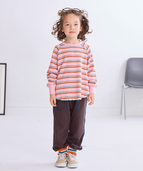 HOGAN RANCH WEAR（ホーガンランチウエア）の「ワッフルメローカットソー（Tシャツ/カットソー・キッズ・ライトブルー/オフホワイト/ラベンダー/ミント/グリーン/ピンク/ライトグレー・80/90/100/110/120/130/140/150）」の16枚目の写真