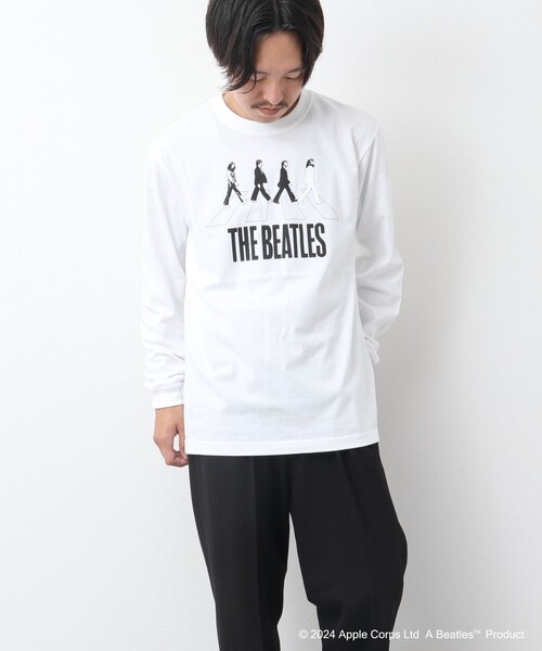 希少! USA 00s THE BEATLES ロンT 長袖 黒 vintage セール】【Good Rock Speed】THE BEATLES abbey road ロンT