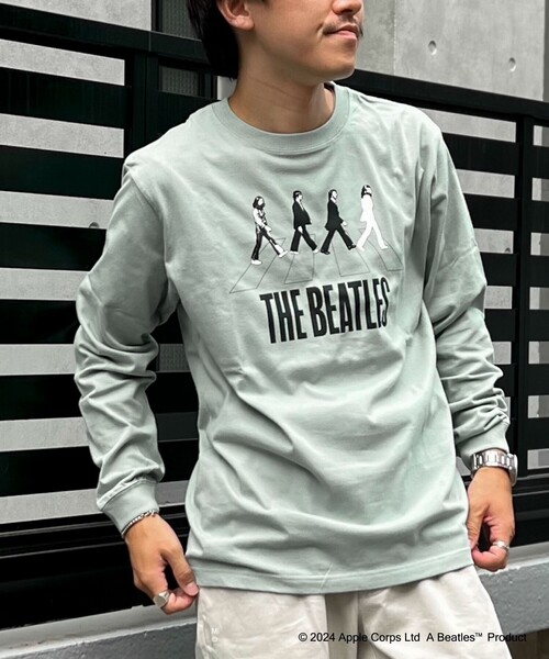 希少! USA 00s THE BEATLES ロンT 長袖 黒 vintage 古着 THE BEATLES ビートルズ ロンT バンドTシャツ バンT メンズ