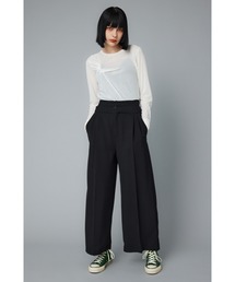 Tuck wide pants タックワイドパンツ