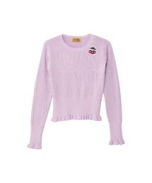 TRIPLE CHERRY刺繍 ショート丈プルオーバー