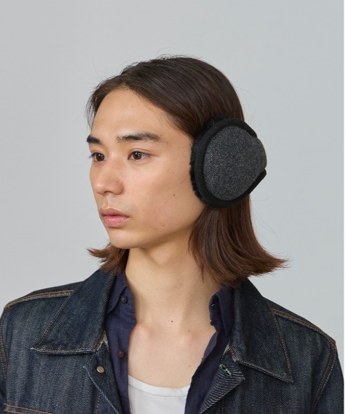 OVERRIDE(オーバーライド)の「OVERRIDE REW TWEED EAR MUFF / オーバーライド(イヤーマフ・メンズ・ブラック/ネイビー/グレー・FREE)」の5枚目の写真