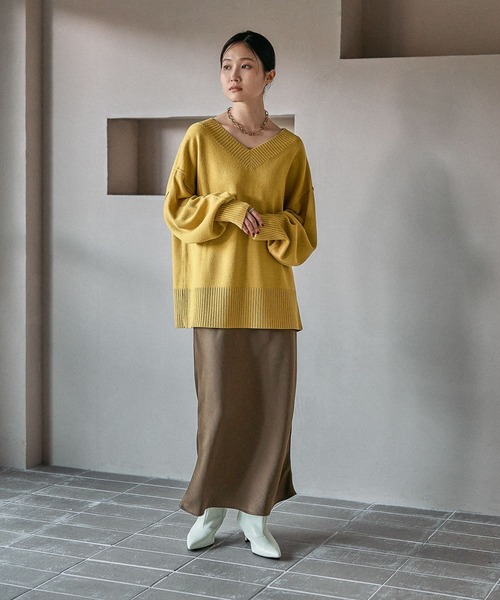 7ゲージVネックプルオーバー 133269（ニット/セーター）｜LEPSIM