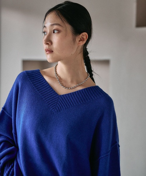 セール】7ゲージVネックプルオーバー 133269（ニット/セーター