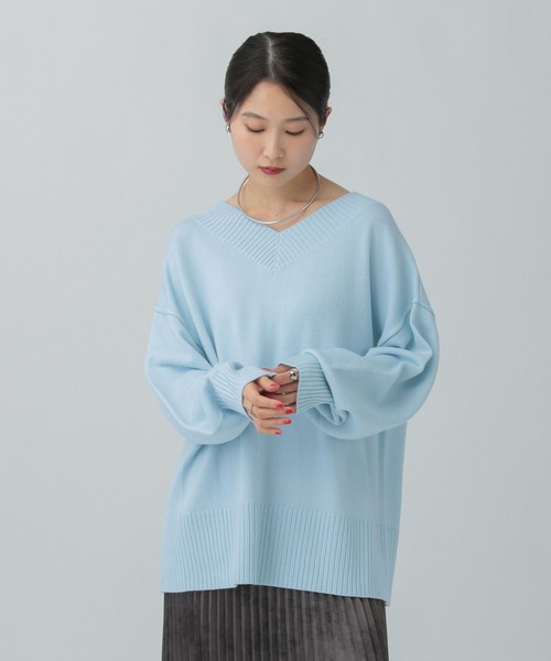 セール】7ゲージVネックプルオーバー 133269（ニット/セーター
