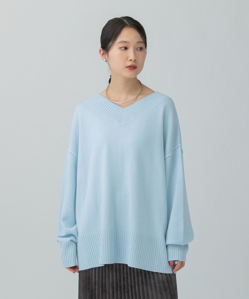 セール】7ゲージVネックプルオーバー 133269（ニット/セーター