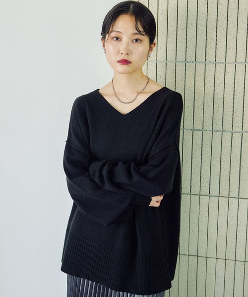 未使用✨9 Lappartment Kobe  Vネック モヘア セーター KOBE LETTUCE ニット トップス カーディガン レディース 長袖