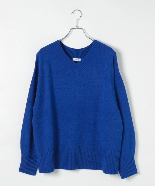 7ゲージVネックプルオーバー 133269（ニット/セーター）｜LEPSIM