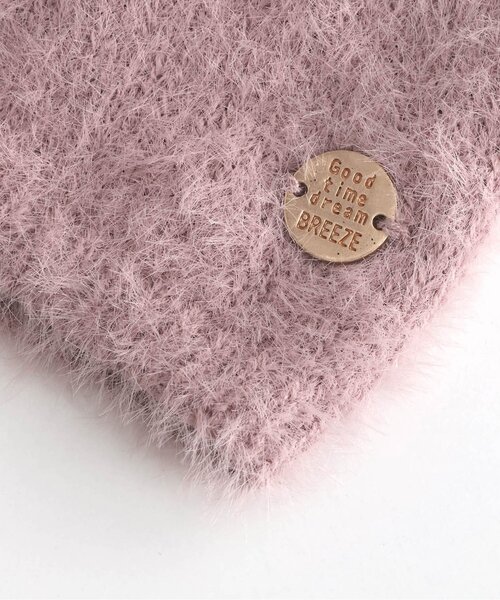 BREEZE（ブリーズ）の「ネコミミニット帽（ニットキャップ/ビーニー・キッズ・オフホワイト/ブラック/ピンク・58/54/50/48）」の10枚目の写真