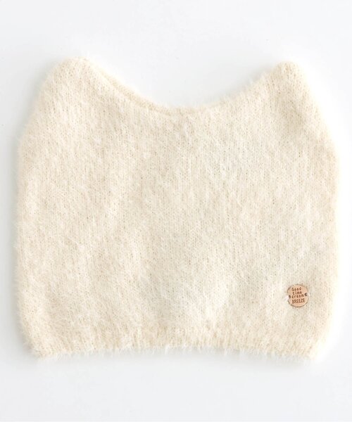 BREEZE（ブリーズ）の「ネコミミニット帽（ニットキャップ/ビーニー・キッズ・オフホワイト/ブラック/ピンク・58/54/50/48）」の13枚目の写真