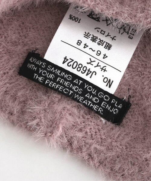 BREEZE（ブリーズ）の「ネコミミニット帽（ニットキャップ/ビーニー・キッズ・オフホワイト/ブラック/ピンク・58/54/50/48）」の21枚目の写真