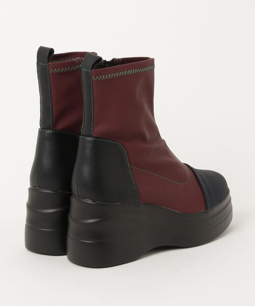 YOSUKE(ヨースケ)の「@@ヨースケYOSUKEウィメンズ厚底モールドストレッチブーツ4460031(ブーツ・レディース・ブラック/ワイン/アイボリー・L/LL/M/S)」の4枚目の写真
