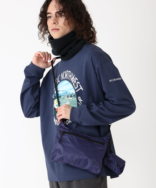 Columbia(コロンビア)の「撥水 パッカブル Columbia/タイガーブルック ミニショルダー バッグ 3L/コロンビア(ショルダーバッグ・レディース・ブラック/ブルーグリーン/パープル・ONE SIZE)」の3枚目の写真