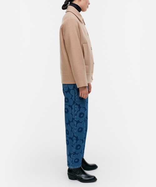 marimekko（マリメッコ）の「Askelma Solid wool coat（ステンカラーコート・レディース・ベージュ・X-SMALL/MEDIUM/SMALL）」の2枚目の写真