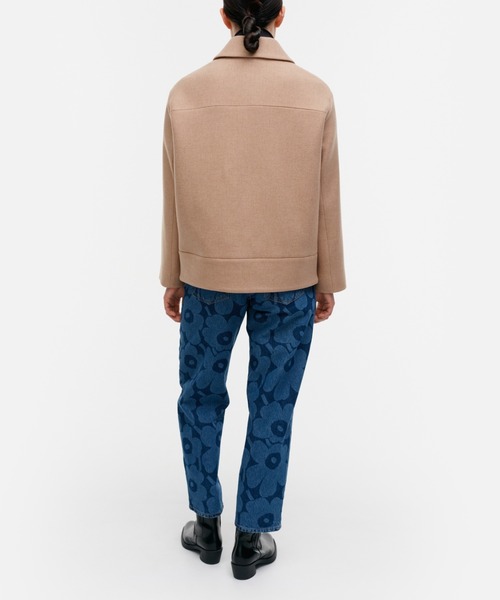 marimekko（マリメッコ）の「Askelma Solid wool coat（ステンカラーコート・レディース・ベージュ・X-SMALL/MEDIUM/SMALL）」の4枚目の写真