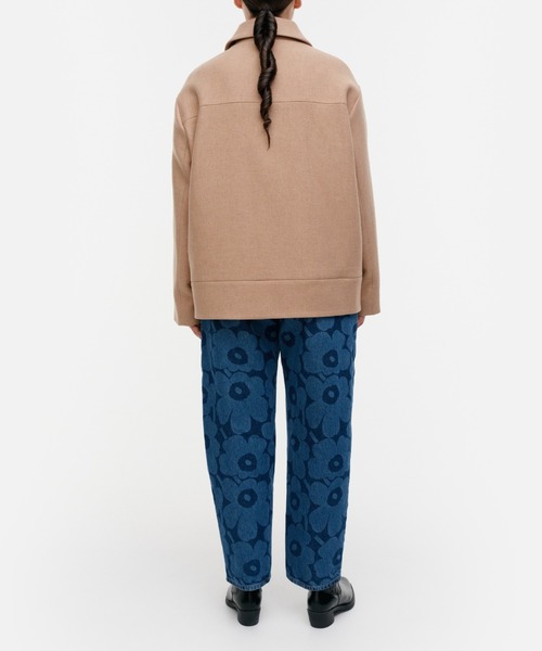 marimekko（マリメッコ）の「Askelma Solid wool coat（ステンカラーコート・レディース・ベージュ・X-SMALL/MEDIUM/SMALL）」の5枚目の写真