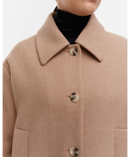 marimekko（マリメッコ）の「Askelma Solid wool coat（ステンカラーコート・レディース・ベージュ・X-SMALL/MEDIUM/SMALL）」の8枚目の写真