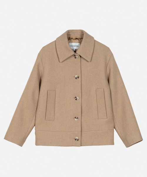 marimekko（マリメッコ）の「Askelma Solid wool coat（ステンカラーコート・レディース・ベージュ・X-SMALL/MEDIUM/SMALL）」の9枚目の写真