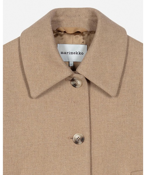 marimekko（マリメッコ）の「Askelma Solid wool coat（ステンカラーコート・レディース・ベージュ・X-SMALL/MEDIUM/SMALL）」の12枚目の写真