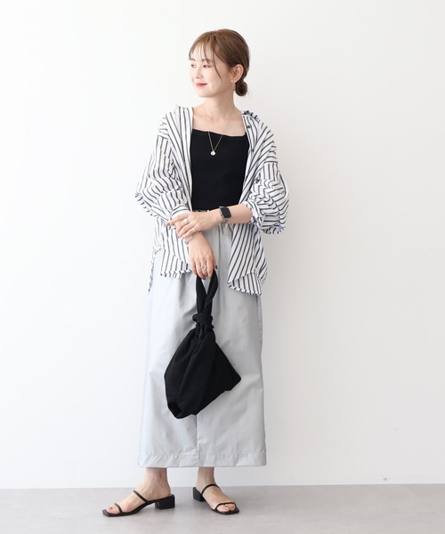 AMERICAN HOLIC（アメリカンホリック）の「ドローコードタイトスカート（スカート・レディース・シルバー/ブラック/カーキ・S/M/L）」の21枚目の写真