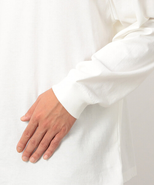 Purple&Yellow（パープルアンドイエロー）の「刺繍×プリント長袖クルーネックＴシャツ（Tシャツ/カットソー・メンズ・ホワイト/パープル/ブラック・SMALL/MEDIUM/LARGE）」の17枚目の写真