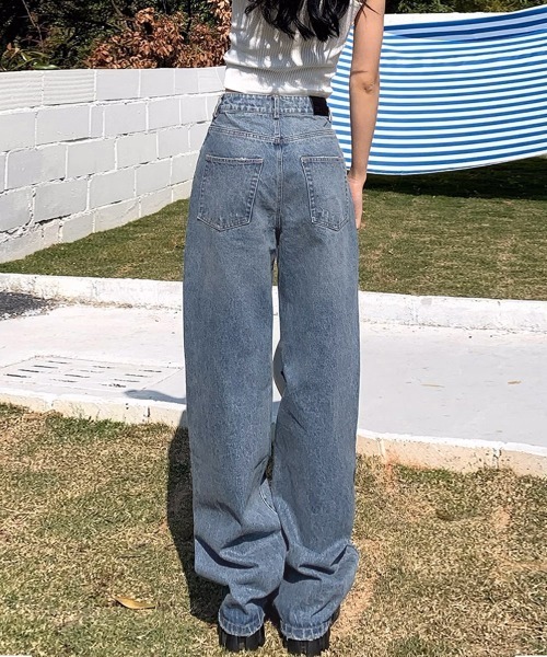 Miniministore(ミニミニストア)の「ダメージデニムパンツ レディースおしゃれ(デニムパンツ・レディース・ブルー・S/XL/L/M)」の18枚目の写真