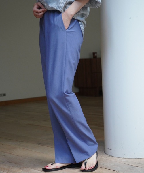 qualite(カリテ)の「【美脚】2WAYストレッチセンターベンツパンツ/オフィスカジュアル【WEB限定/新色入荷】(スラックス・レディース・ブルー/チャコールグレー/グレイッシュベージュ/ブラック・34/36/38/40)」の19枚目の写真