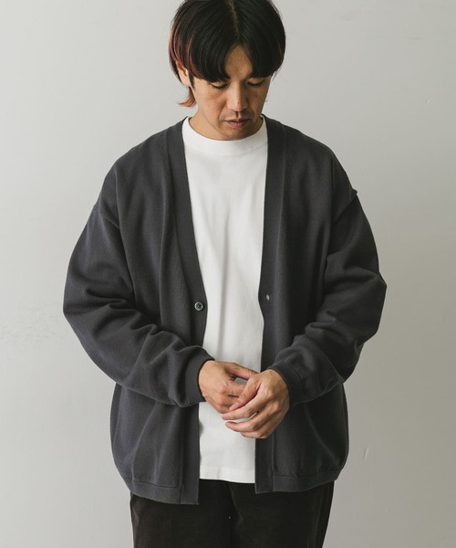 URBAN RESEARCH DOORS(アーバンリサーチドアーズ)の「『UR TECH 200日ニット』1ツ釦カーディガン(カーディガン/ボレロ・メンズ・ブラック/グリーン/ネイビー・MEDIUM/LARGE)」の17枚目の写真