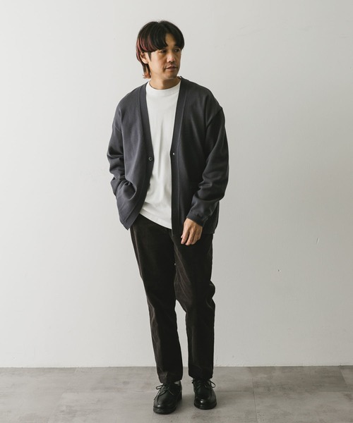 URBAN RESEARCH DOORS(アーバンリサーチドアーズ)の「『UR TECH 200日ニット』1ツ釦カーディガン(カーディガン/ボレロ・メンズ・ブラック/グリーン/ネイビー・MEDIUM/LARGE)」の21枚目の写真