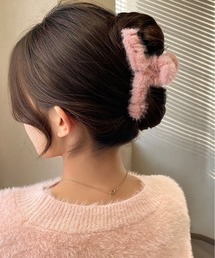 桜咲姫奈ちゃん着用★La♡Pafait ラパフェ ローズリボンバレッタ クリップ ラパフェ La Pafait♡ローズブラックリボンバレッタ♡地雷系量産