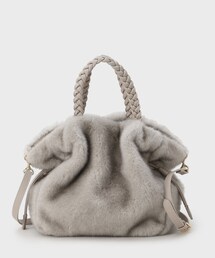 ◆【2WAY/クリスマスギフト】ドロストフェイクファーバッグ