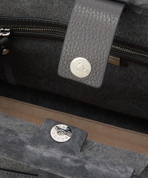 IACUCCI（イアクッチ）の「ソルベット M SUEDE/CERVO（トートバッグ・レディース・チャコールグレー/サンドベージュ・FREE）」の15枚目の写真