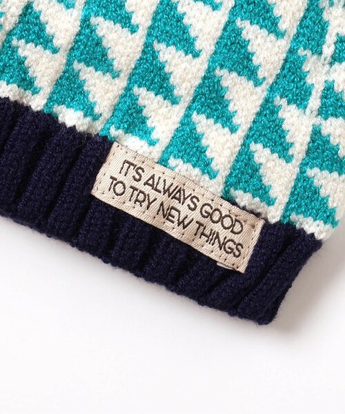 BREEZE（ブリーズ）の「カラフルとんがりベビー帽子（ニットキャップ/ビーニー・キッズ・イエロー/ネイビー/レッド/ライム・48/46）」の8枚目の写真