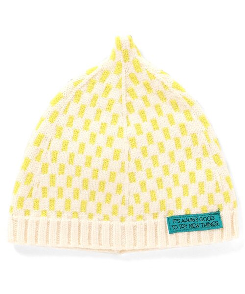 BREEZE（ブリーズ）の「カラフルとんがりベビー帽子（ニットキャップ/ビーニー・キッズ・イエロー/ネイビー/レッド/ライム・48/46）」の10枚目の写真