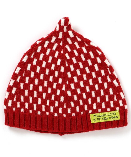 BREEZE（ブリーズ）の「カラフルとんがりベビー帽子（ニットキャップ/ビーニー・キッズ・イエロー/ネイビー/レッド/ライム・48/46）」の11枚目の写真