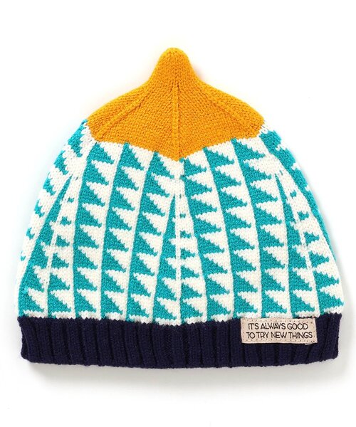 BREEZE（ブリーズ）の「カラフルとんがりベビー帽子（ニットキャップ/ビーニー・キッズ・イエロー/ネイビー/レッド/ライム・48/46）」の12枚目の写真