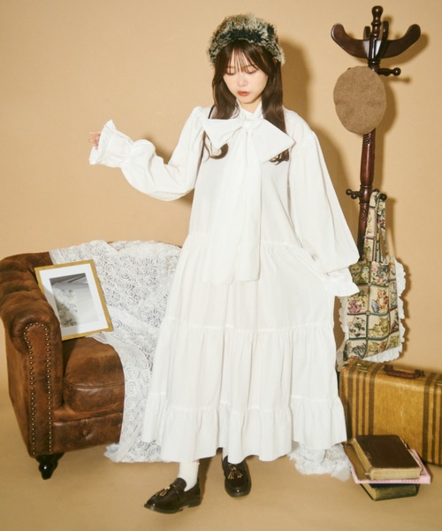 nololita 龍骨 ワンピース　ホワイト　白 全国送料無料の通販 nololita 龍骨 ワンピース ホワイト 白
