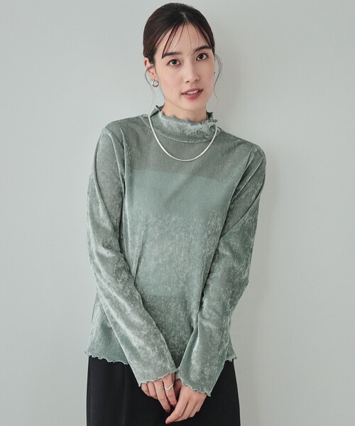 セール】【高レビュー/S-LL】大人の高見え モール調ハイネックトップス